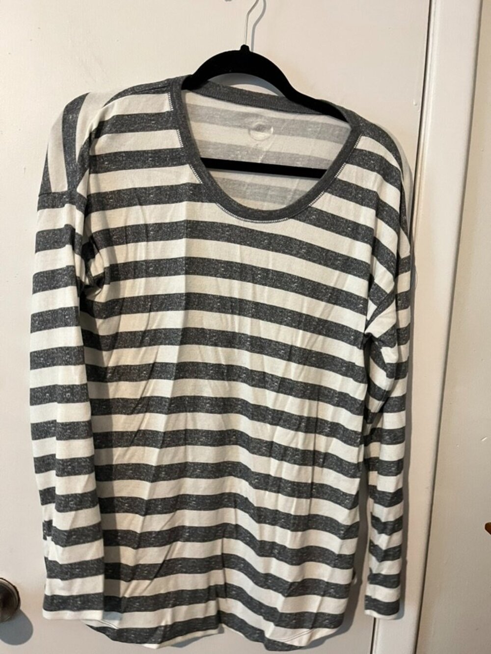 24/7 Maurices Striped Long Sleeve Top SZ M